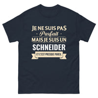 Thumbnail for T-shirt Schneider marine - Je ne suis pas parfait, presque pareil