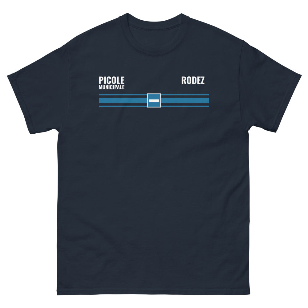 T-shirt Rodez marine - Picole Municipale design sombre