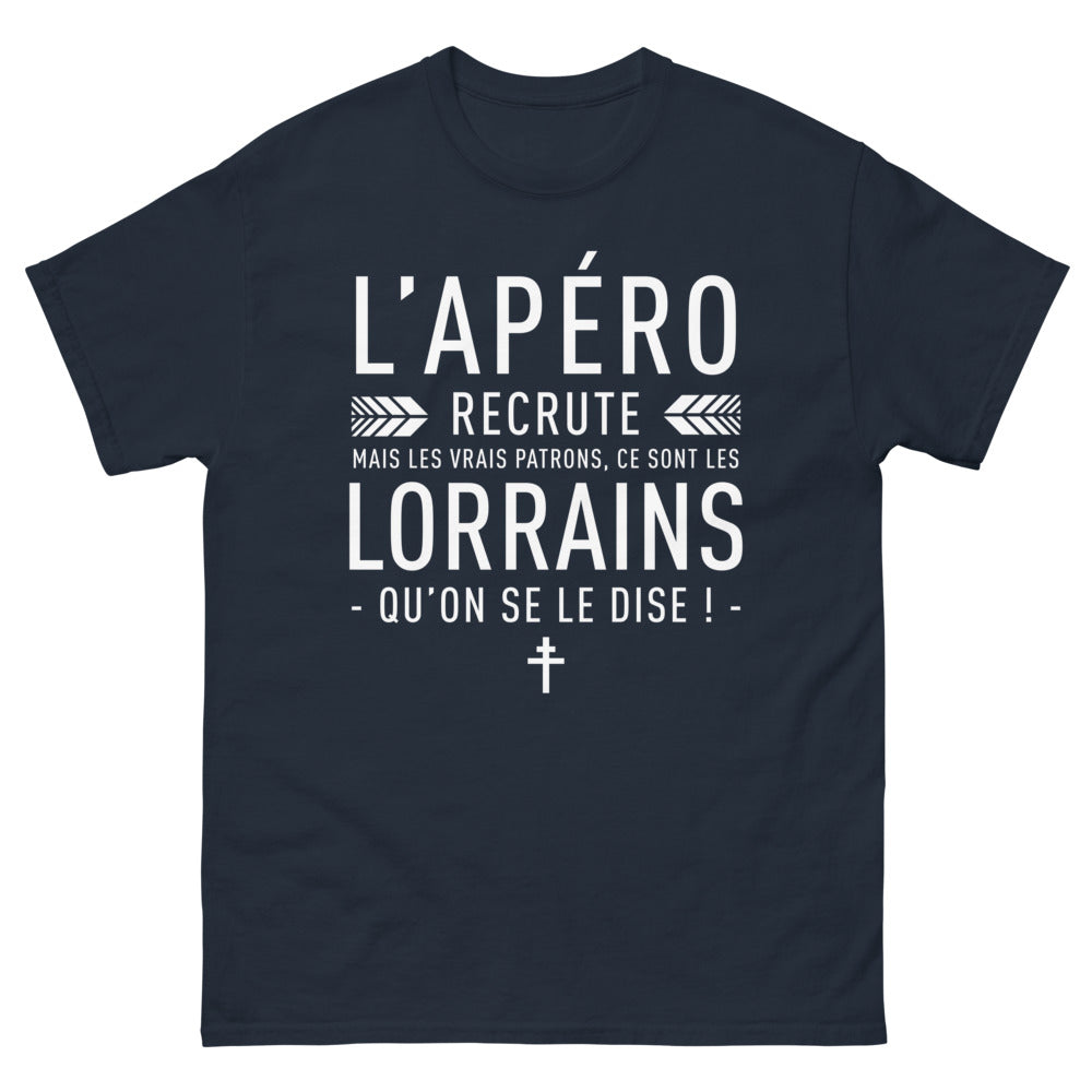 T-shirt Lorraine marine - Les vrais patrons de l'apéro