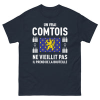 Thumbnail for T-shirt Comtois marine - Un vrai Comtois prend de la bouteille