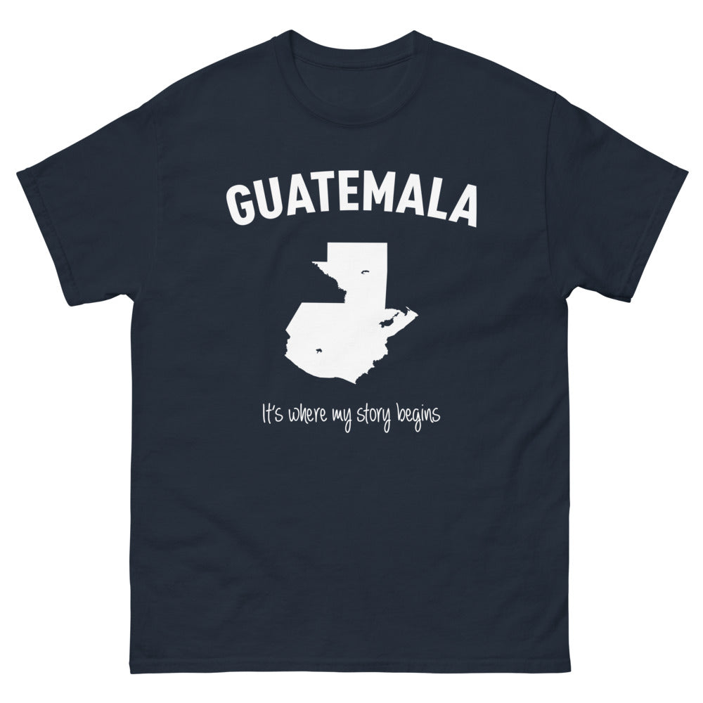 T-shirt Guatemala marine - It's Where My Story Begins