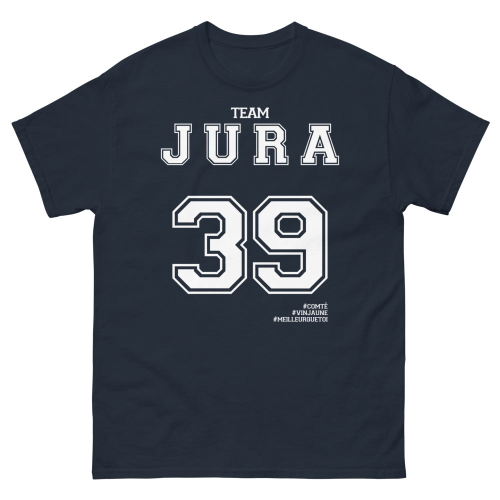 T-shirt Jura marine - Vin jaune meilleur que toi