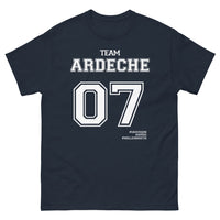 Thumbnail for T-shirt Ardèche marine - Saucisson Apéro, style convivial