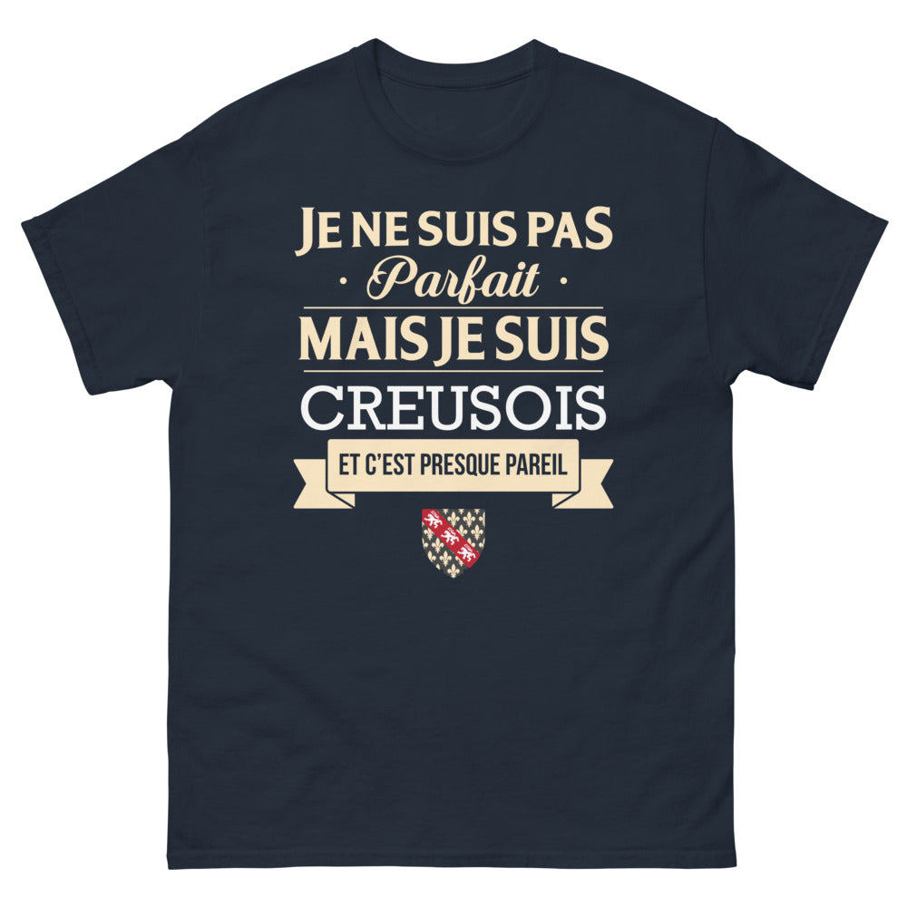 T-shirt Creuse marine - Je ne suis pas parfait, mais je suis Creusois