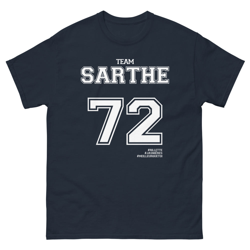 T-shirt Sarthe 72 marine - Rillettes et Jasnières