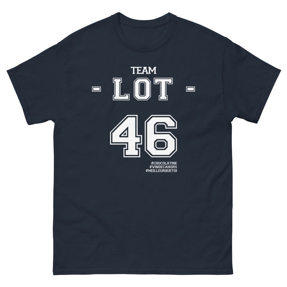 T-shirt Lot 46 marine - Chocolatine de Cahors