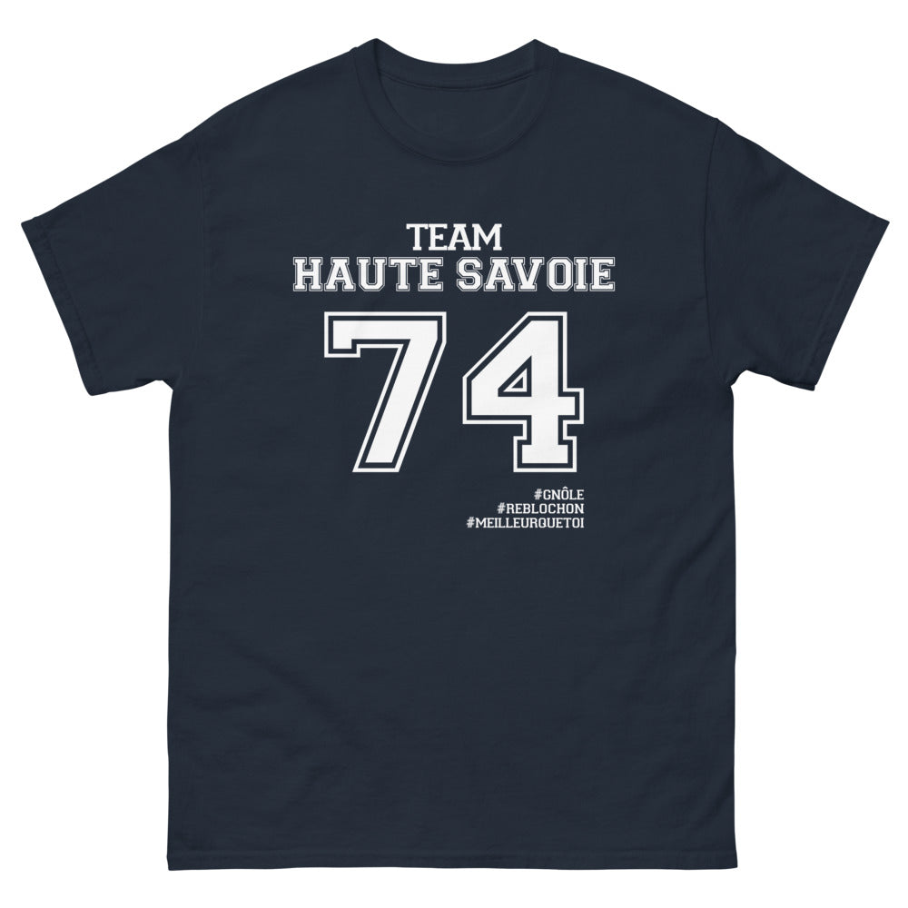 T-shirt Haute-Savoie marine - Gnôle et Reblochon, c'est mieux que toi !