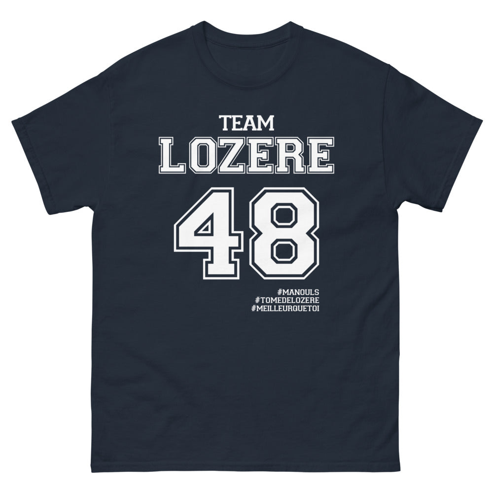 T-shirt Lozère marine - Équipe Manouls Tomedelozere
