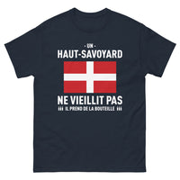 Thumbnail for T-shirt Haute-Savoie marine - Un Haut-Savoyard ne vieillit pas