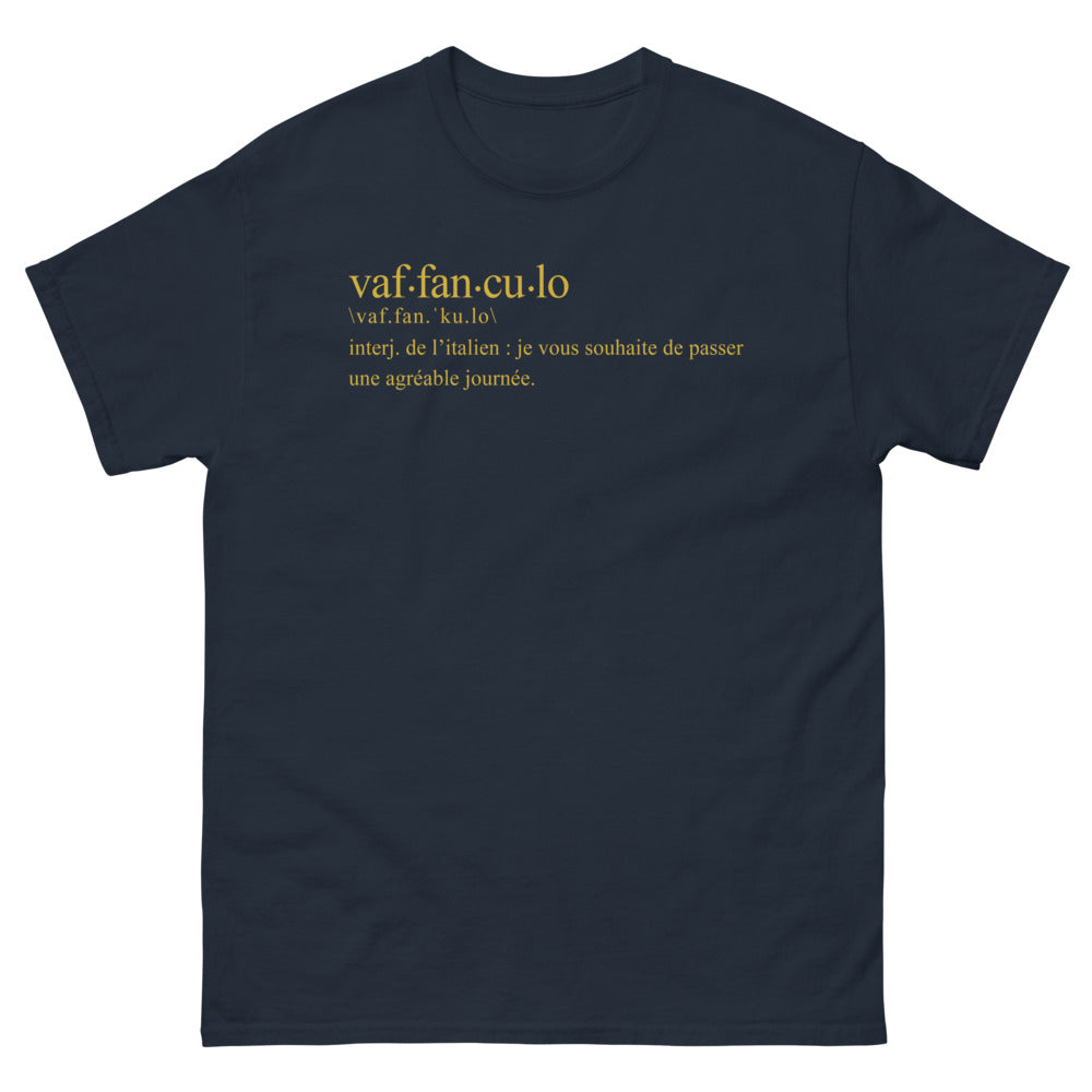 T-shirt Italien marine - Vaf Fan Cu Lo, humour méditerranéen
