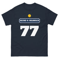Thumbnail for T-shirt Seine-et-Marne marine - Fiers de nos racines