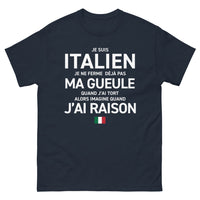 Thumbnail for T-shirt Italie marine - Je suis Italien, je ne ferme pas ma gueule