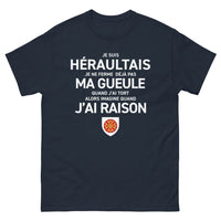 Thumbnail for T-shirt Hérault marine - Je ne me tais pas tort ou raison