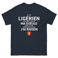 Thumbnail for T-shirt Ligérien marine - Je ne ferme pas ma gueule sombre