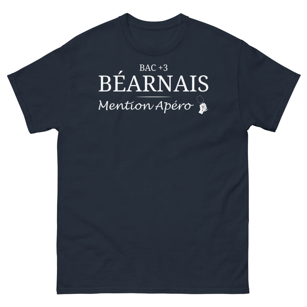 T-shirt Béarnais marine - Mention Apéro avec humour