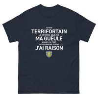 Thumbnail for T-shirt Terrifortain marine - Fierté et humour local
