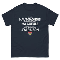 Thumbnail for T-shirt Franche-Comté marine - Je ne ferme pas ma gueule