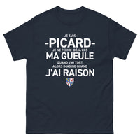 Thumbnail for T-shirt Picard marine - Je suis Picard, je ne ferme déjà pas ma gueule