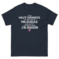 Thumbnail for T-shirt Haut-Viennois marine - Je suis Haut-Viennois, humour assuré