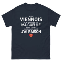 Thumbnail for T-shirt Viennois marine - Je ne ferme pas ma gueule quand j'ai tort