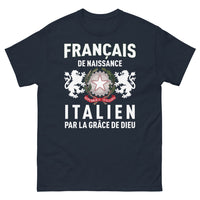 Thumbnail for T-shirt Français noir dos - Les racines et l'humour en un