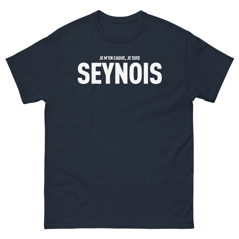 T-shirt Seynois marine - Je m'en cague, je suis Seynois