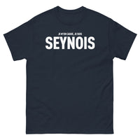Thumbnail for T-shirt Seynois marine - Je m'en cague, je suis Seynois