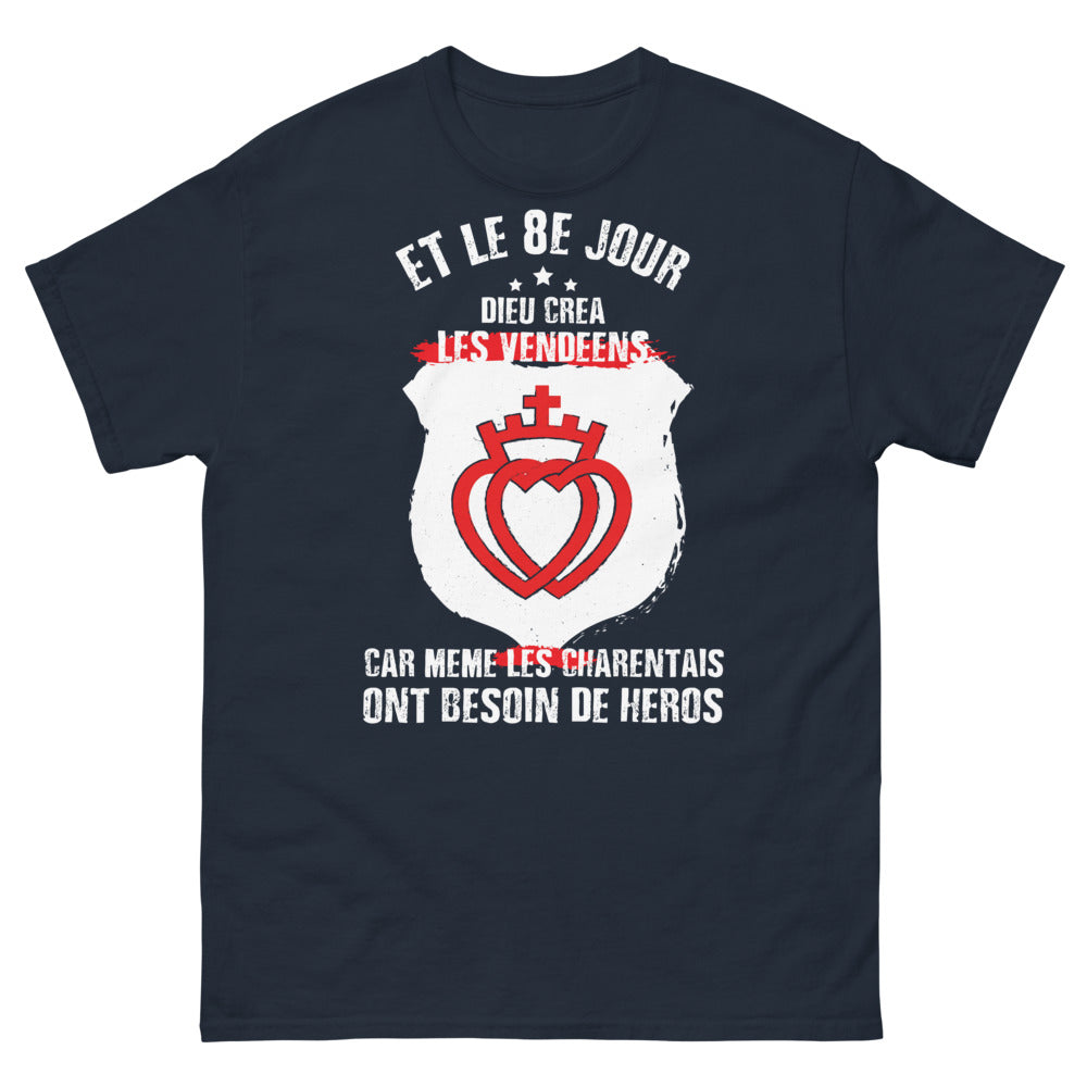 T-shirt Vendée marine - Et le 8e jour, Dieu créa les Vendéens