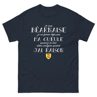 Thumbnail for T-shirt Béarnaise marine - Fière et bavarde avec humour