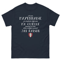 Thumbnail for T-shirt Mayennais marine - Je suis Mayennaise, humour et fierté