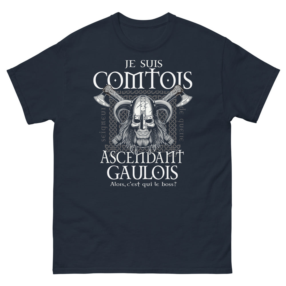 T-shirt Comtois marine - Je suis Comtois, Seigneur de Guerre