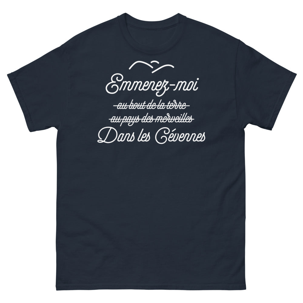 T-shirt Cévennes marine - Emmenez-moi au bout de la Terre