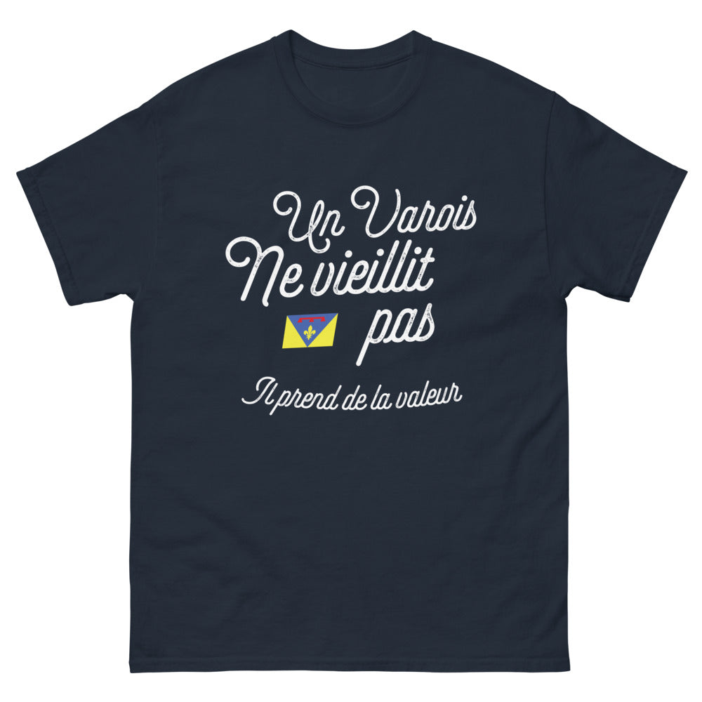 T-shirt Varrois marine - il prend de la valeur avec le temps