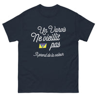 Thumbnail for T-shirt Varrois marine - il prend de la valeur avec le temps