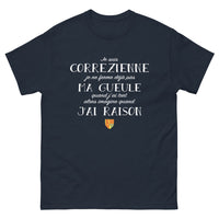 Thumbnail for T-shirt Corrèze marine - Je ne ferme pas ma gueule