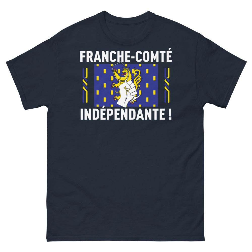 T-shirt Franche-Comté marine - Revendiquez vos racines comtoises