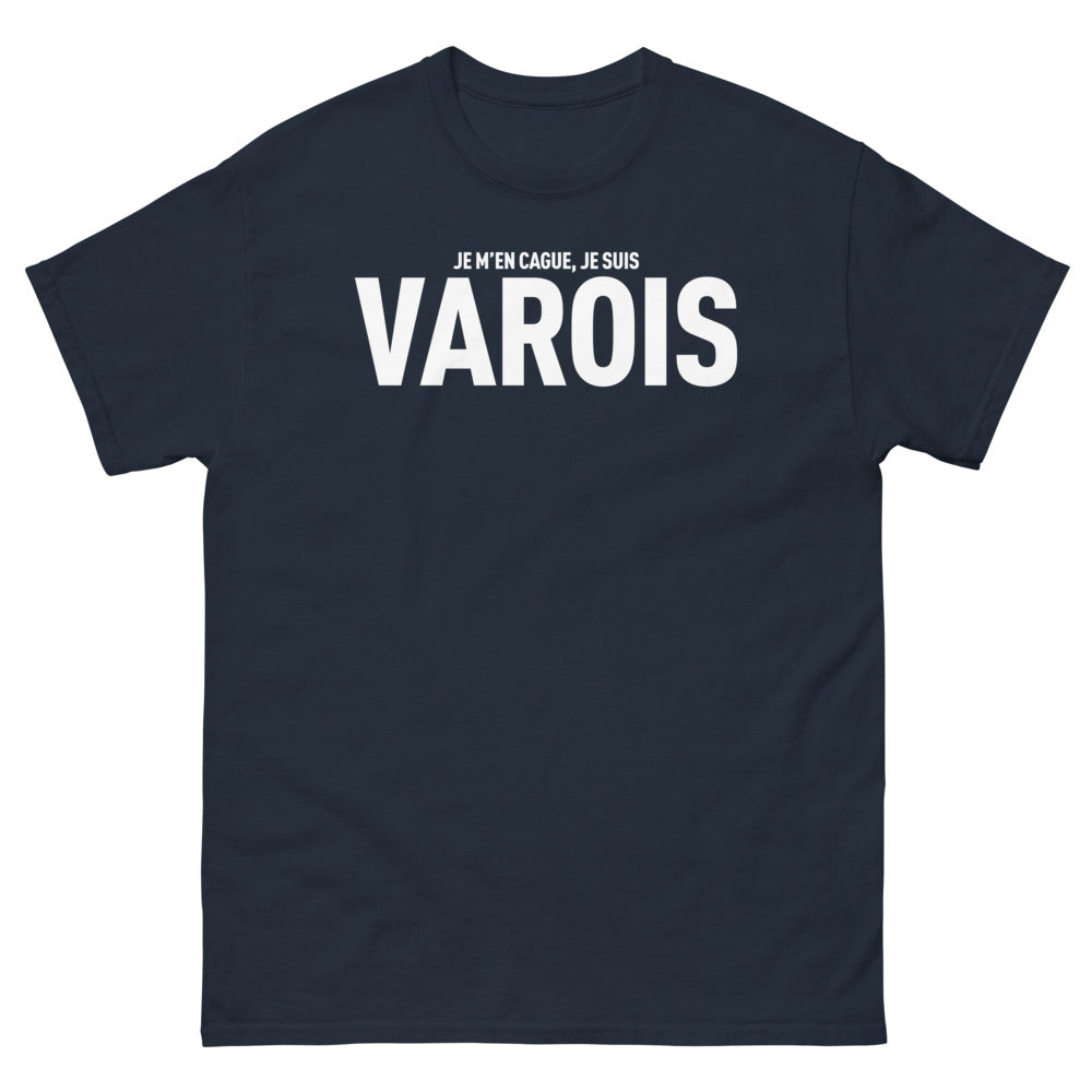 T-shirt Varois marine - Je m'en cague, je suis Varois