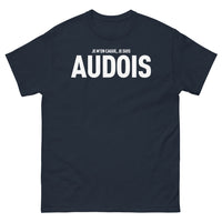 Thumbnail for T-shirt Aude marine - Je m'en cague, je suis audois