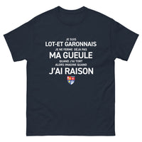 Thumbnail for T-shirt Lot-et-Garonne marine - Je suis Lot-et-Garonnais, humour