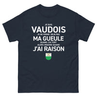 Thumbnail for T-shirt Vaudois marine - Je suis Vaudois, je ne ferme pas ma gueule