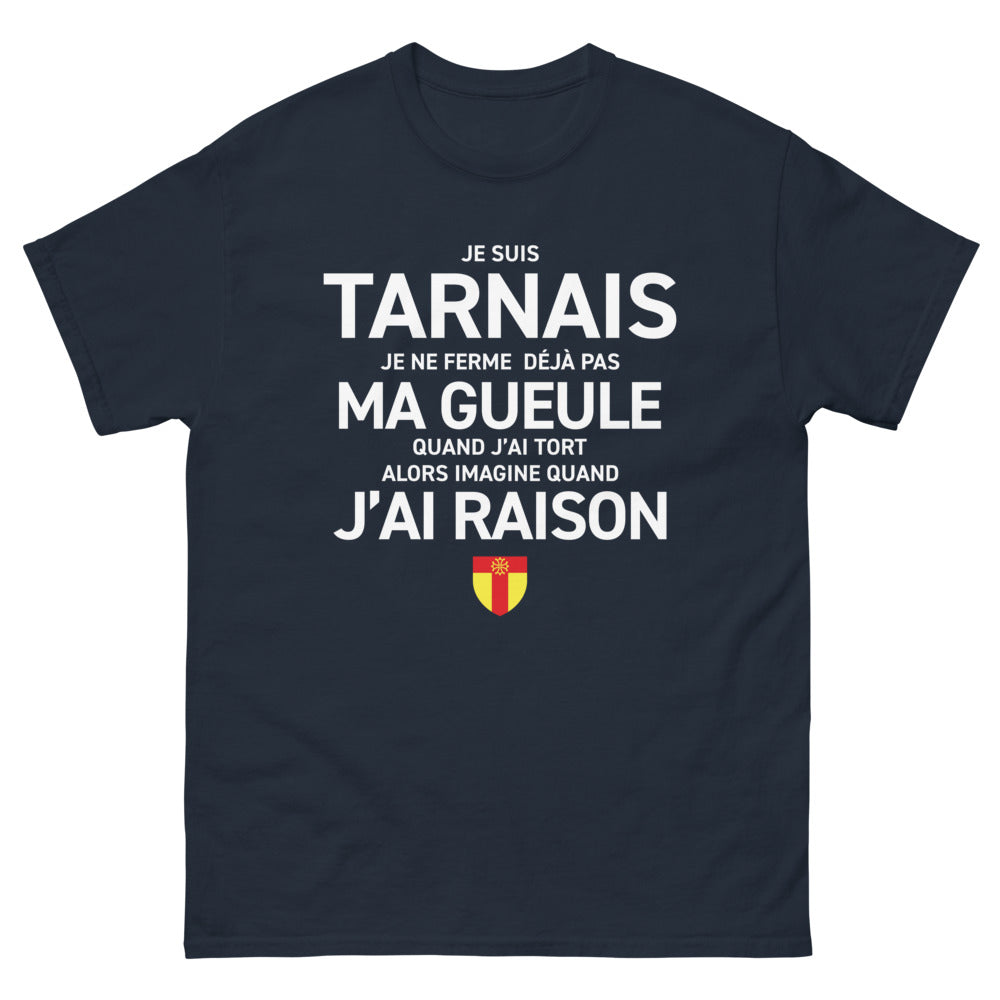 T-shirt Tarnais marine - Ne ferme pas ma gueule