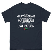 Thumbnail for T-shirt Martinique marine - Je suis Martiniquais, humour