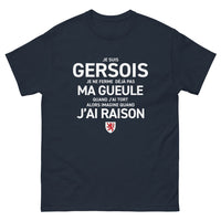 Thumbnail for T-shirt Gersois marine - Je suis gersois, je ne ferme pas ma gueule