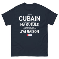 Thumbnail for T-shirt Cuba noir dos - Je ne ferme jamais la gueule