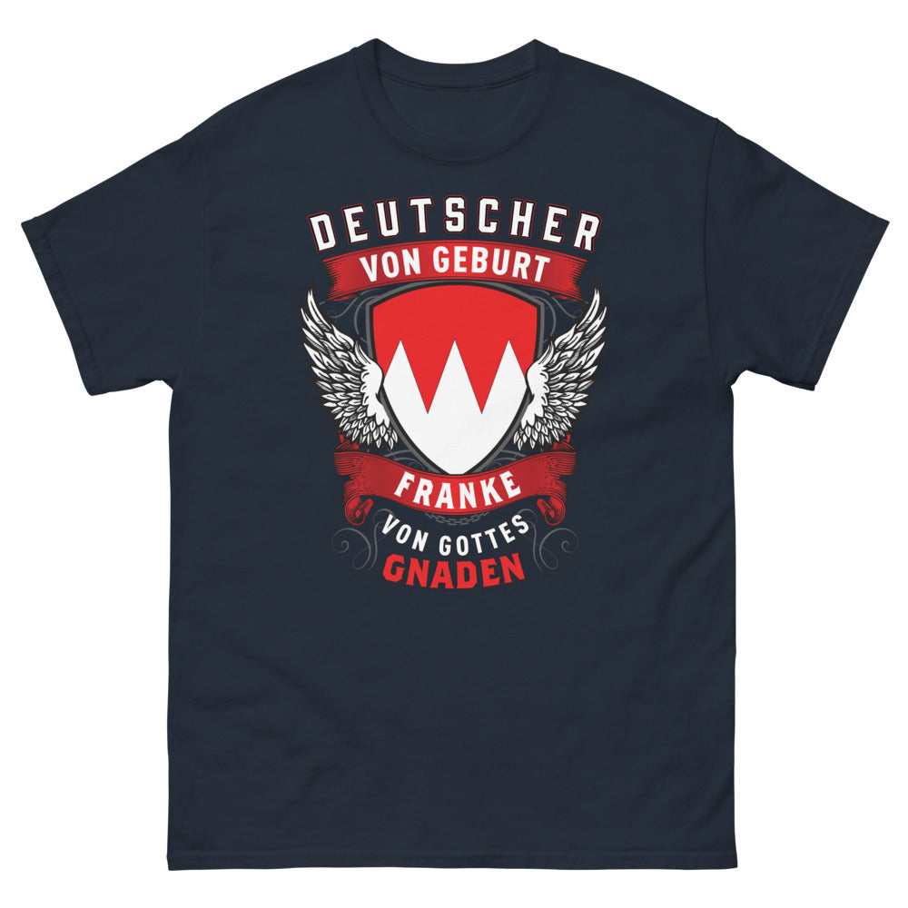 T-shirt Franconie marine - Stolzer Franke aus Gottes Gnaden