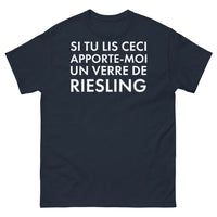 Thumbnail for T-shirt Alsace marine - Si tu lis ceci, apporte-moi un verre de Riesling