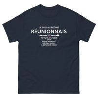 Thumbnail for T-shirt Réunion marine - Je suis au régime réunionnais