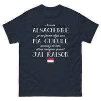 Thumbnail for T-shirt Alsace marine - Je suis alsacienne et je me fais entendre