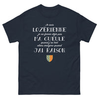 Thumbnail for T-shirt Lozérienne marine - Fier d'être authentique