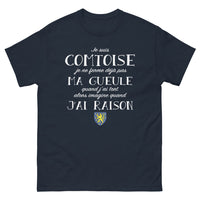 Thumbnail for T-shirt Comtoise marine - Pas ma gueule fermée même quand j'ai tort